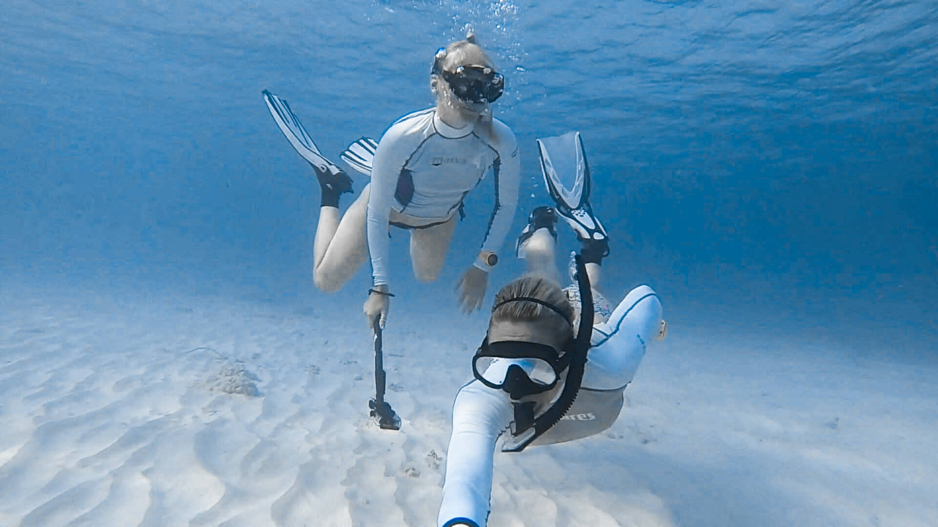 Exploring Captain Don's Habitat house reef.