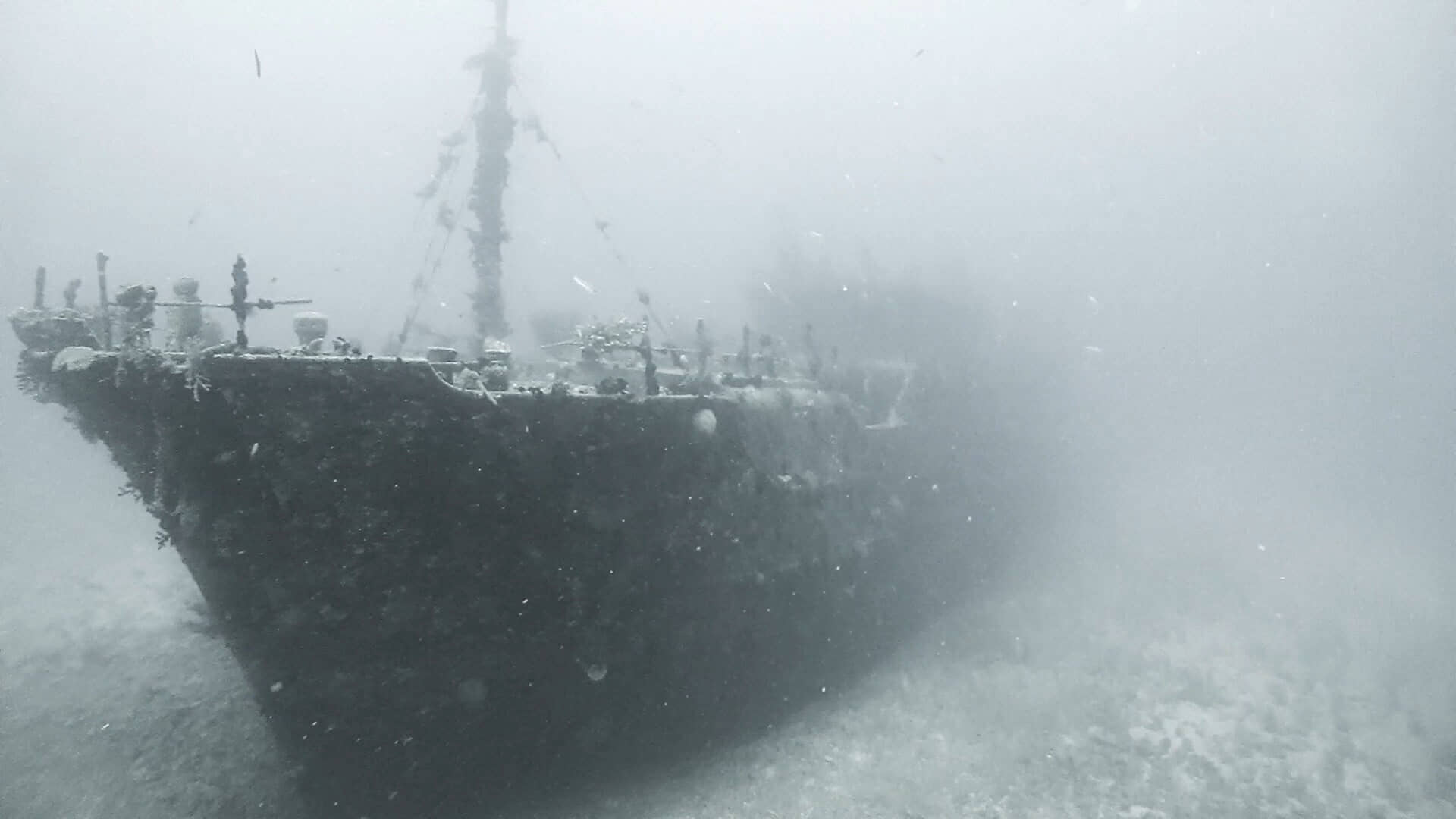 Fiji shipwreck off Beqa Island.