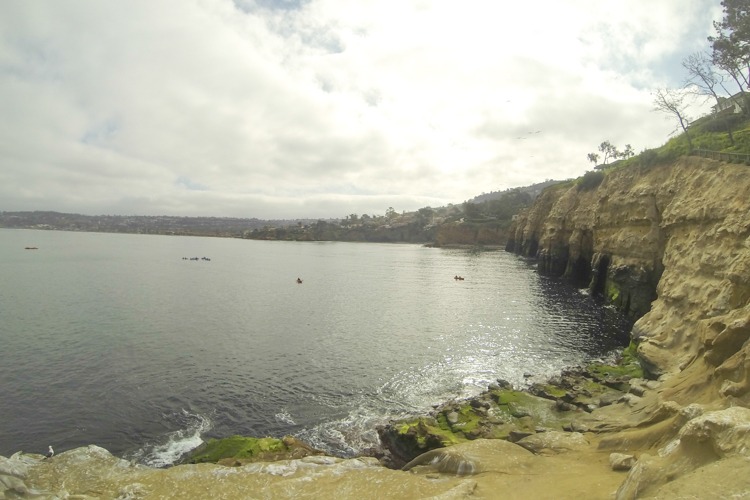 San Diego sea caves snorkeling area.